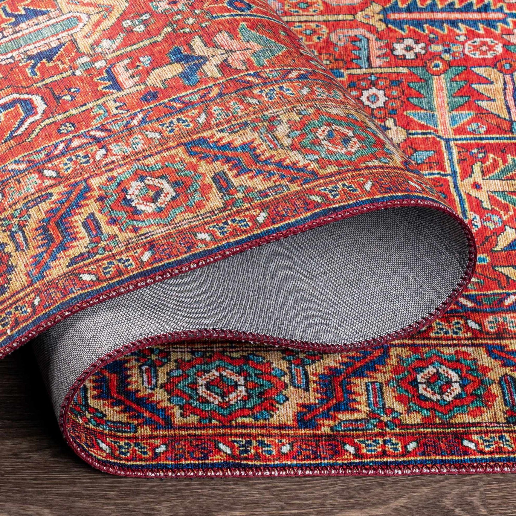 Edwardsburg Traditional Red Rug - Ornate Home