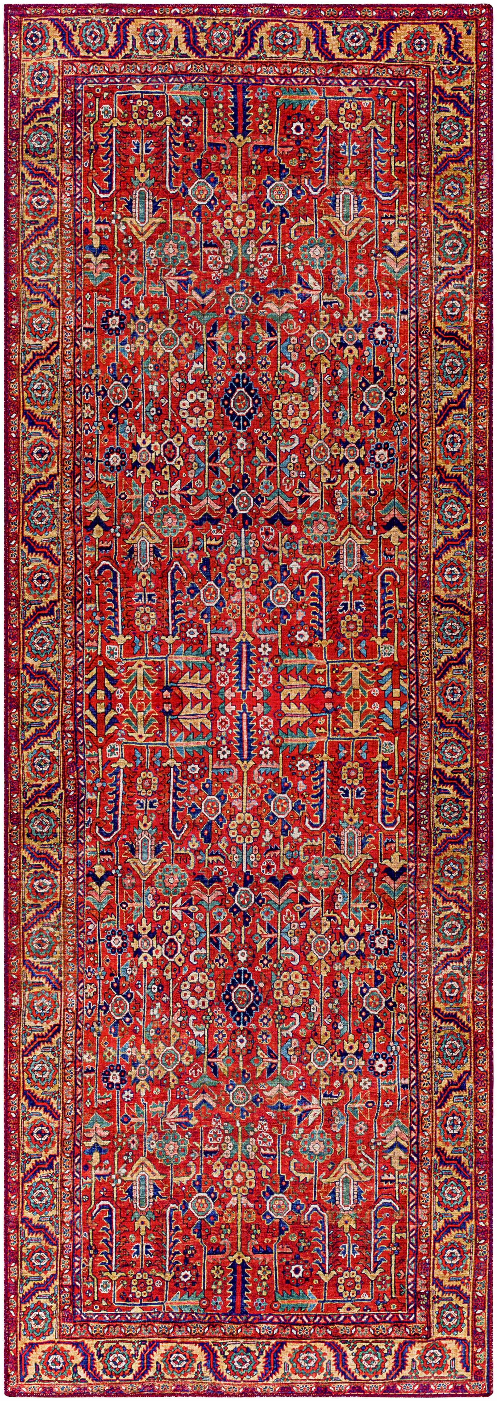 Edwardsburg Traditional Red Rug - Ornate Home
