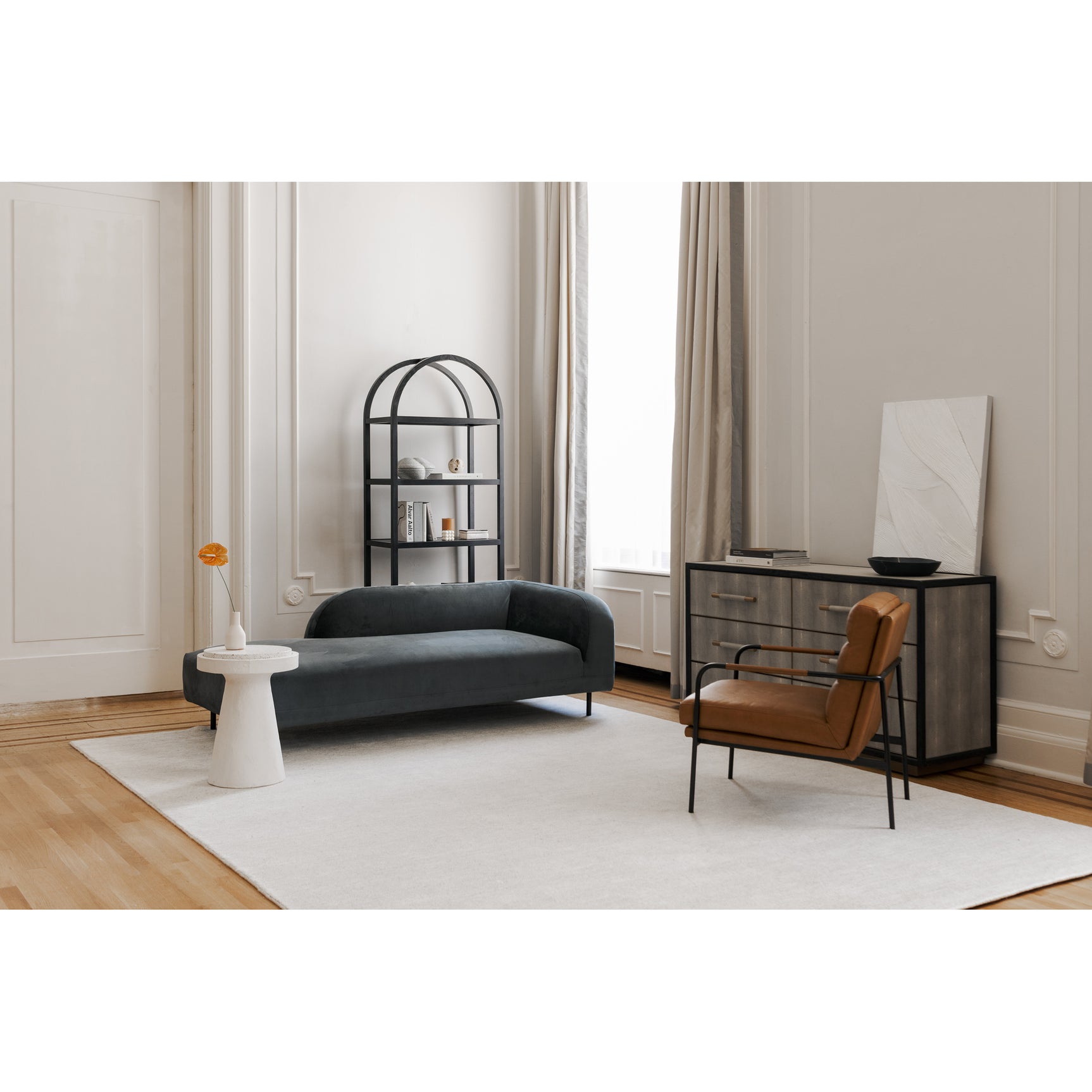 Eero Black Bookcase - Ornate Home