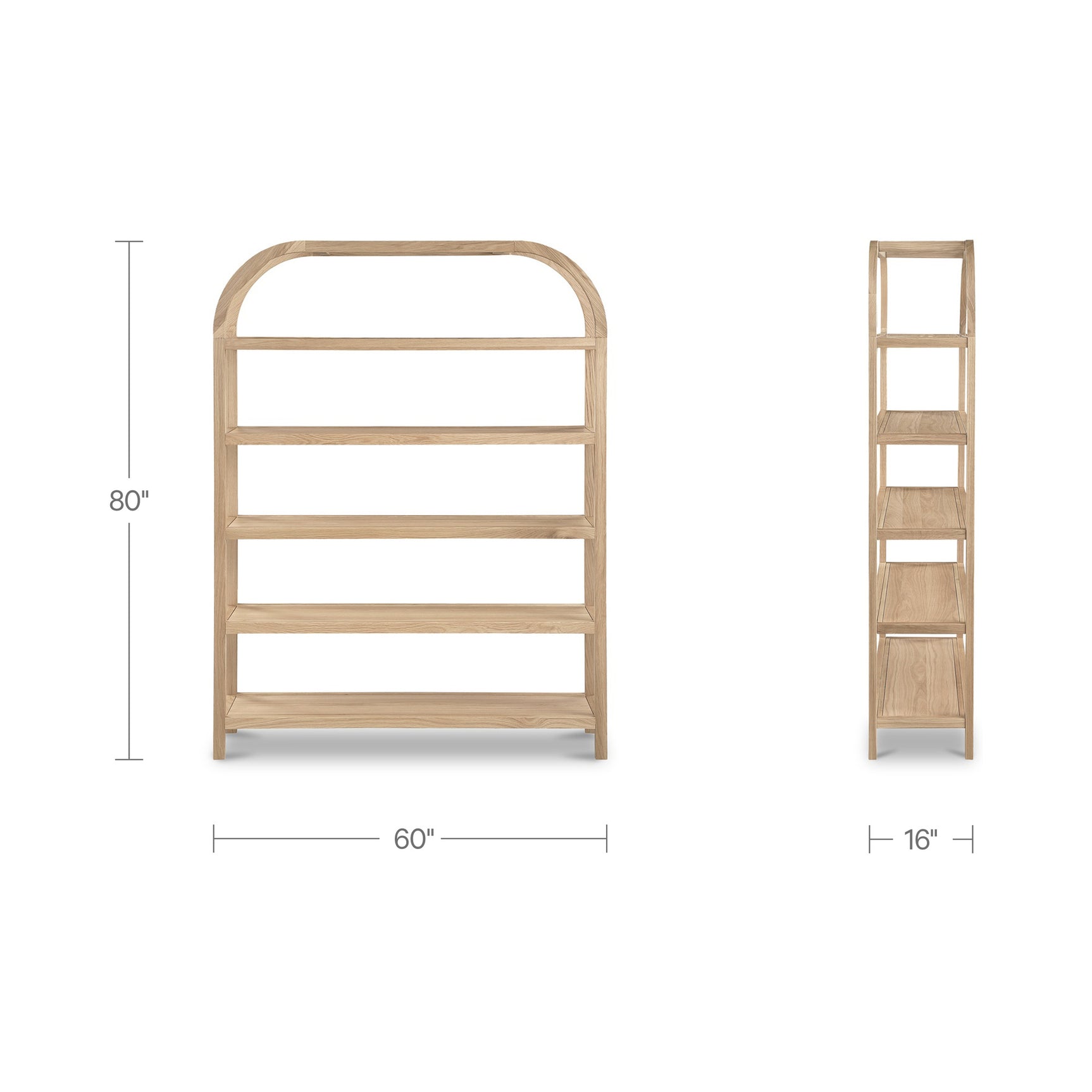 Eero Natural Bookcase Large - Ornate Home