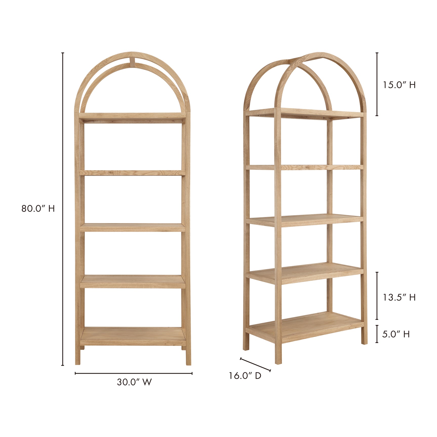 Eero Natural Bookcase - Ornate Home