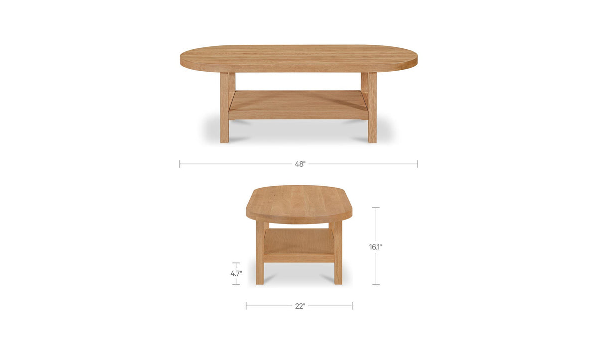 Eero Oak Natural Coffee Table - Ornate Home