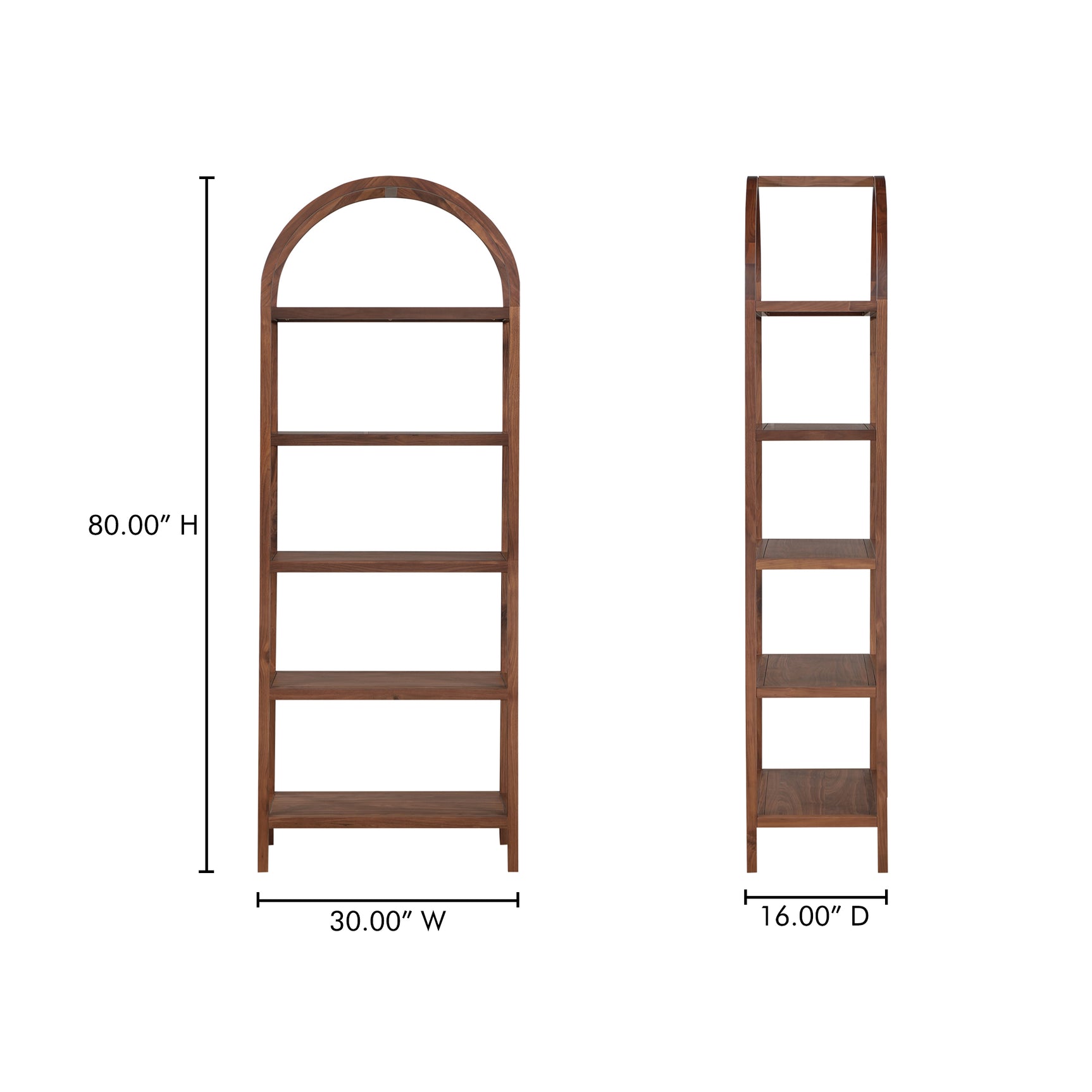 Eero Walnut Bookcase - Ornate Home