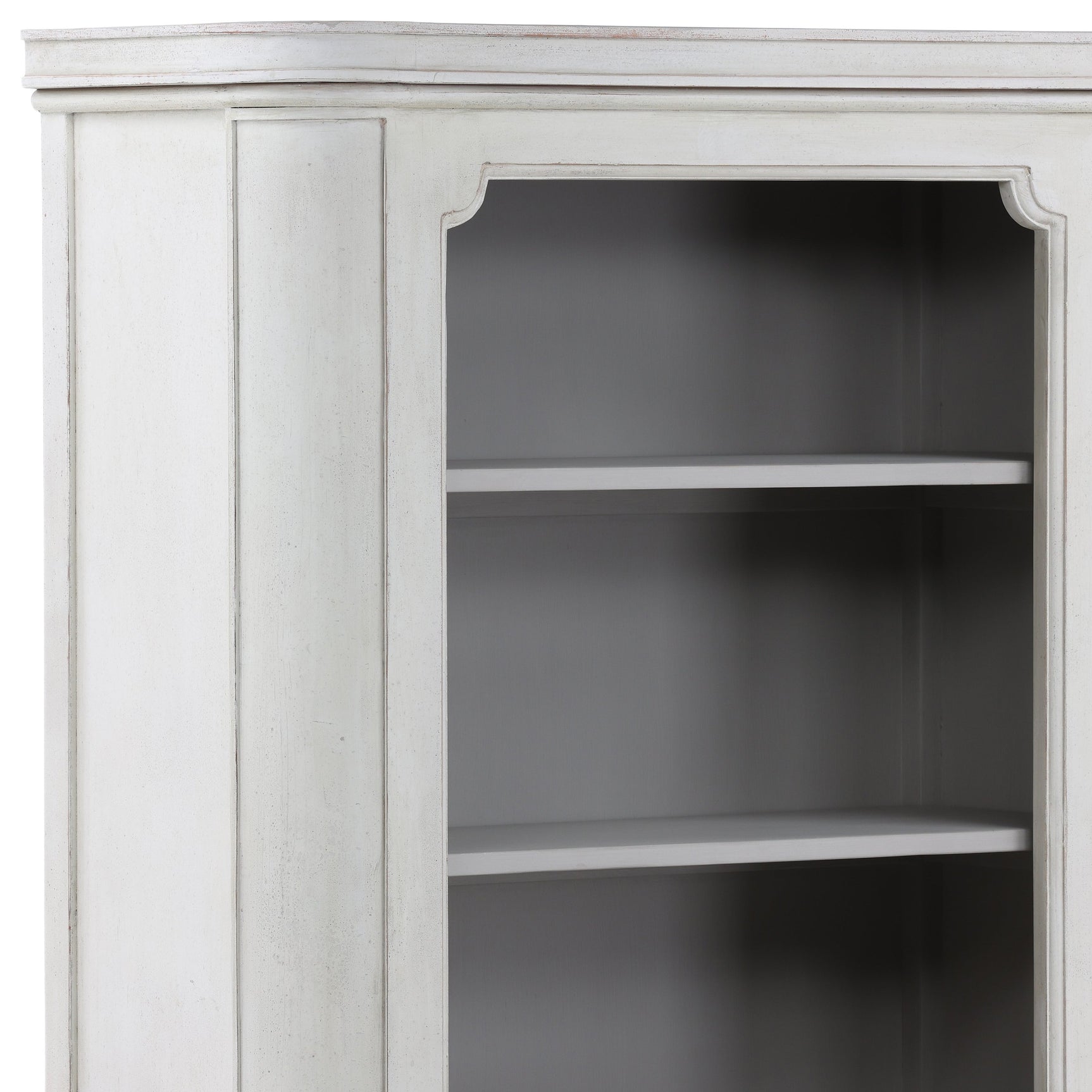 Effie Whitewash Bookcase - Ornate Home