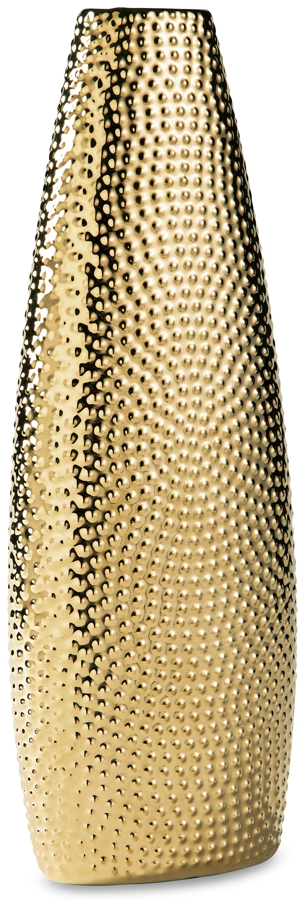 Efim Gold Finish Vase (13.75" H) - Ornate Home