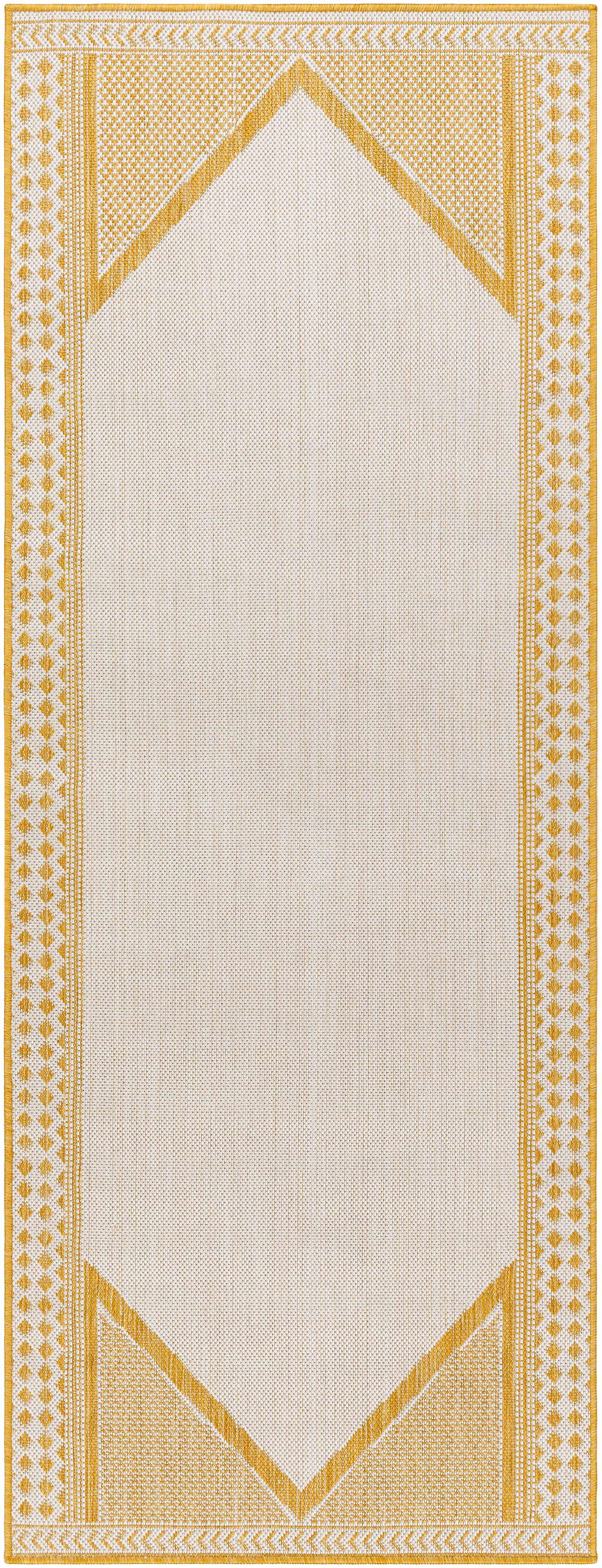 Efrem Mustard Outdoor Carpet Area Rug - Clearance - Ornate Home