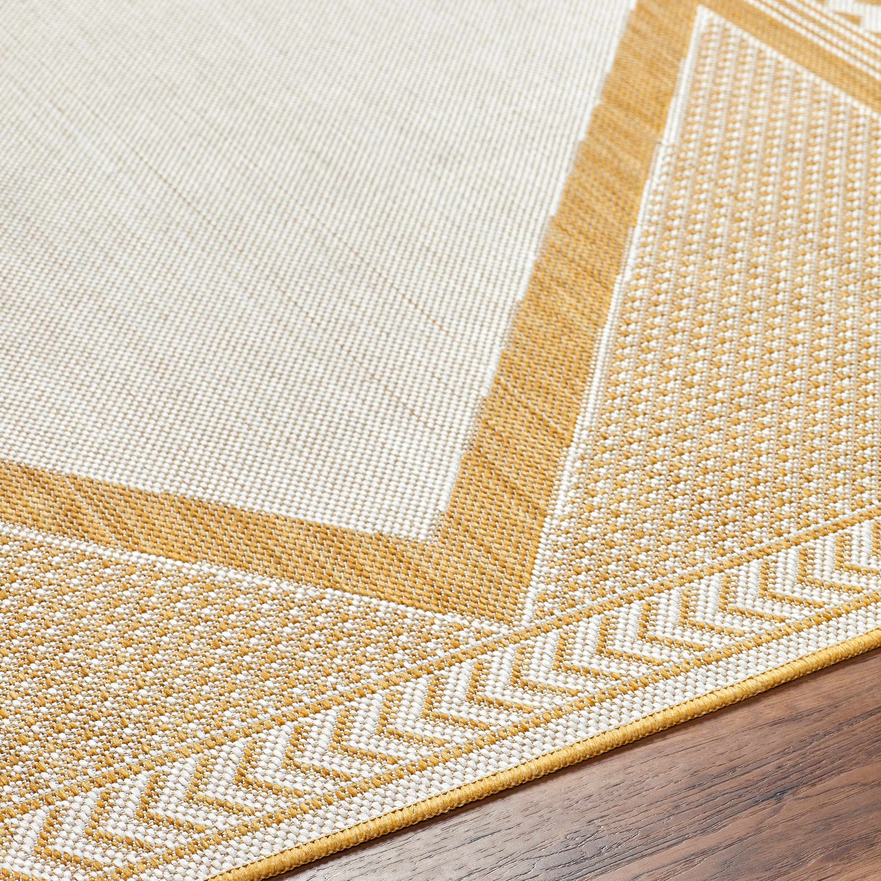 Efrem Mustard Outdoor Carpet Area Rug - Clearance - Ornate Home