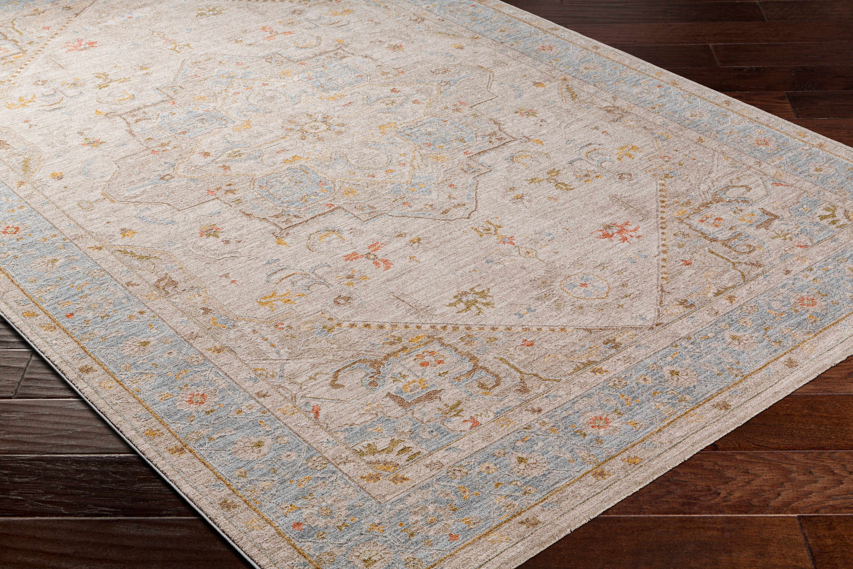 Ehan Cream Thick Luxe Oushak Rug - Ornate Home