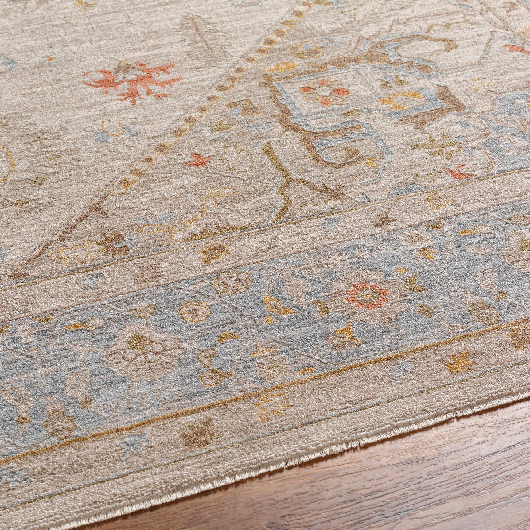 Ehan Cream Thick Luxe Oushak Rug - Ornate Home