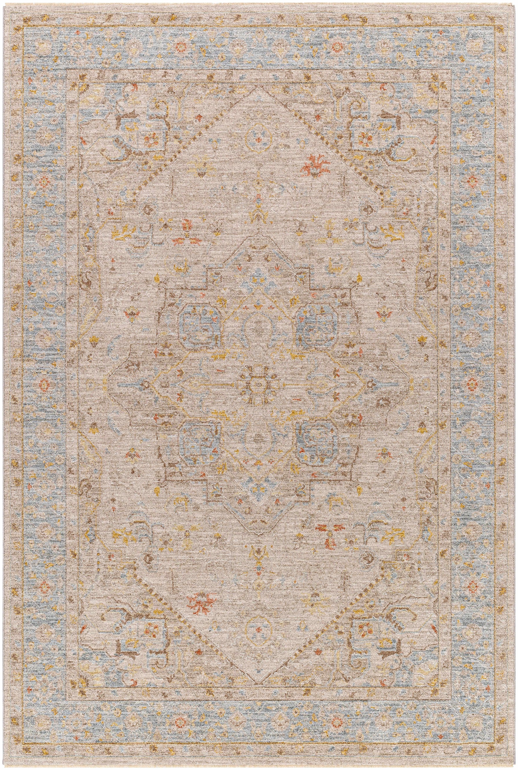 Ehan Cream Thick Luxe Oushak Rug - Ornate Home