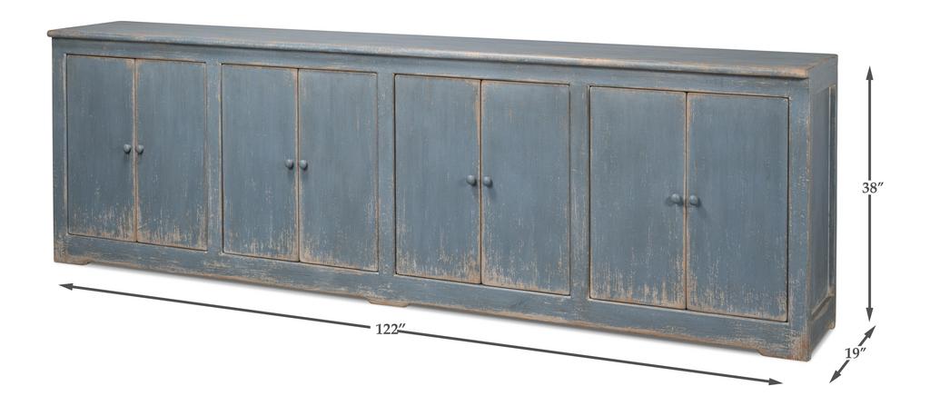 Eight Is Enough Blue Sideboard - Ornate Home