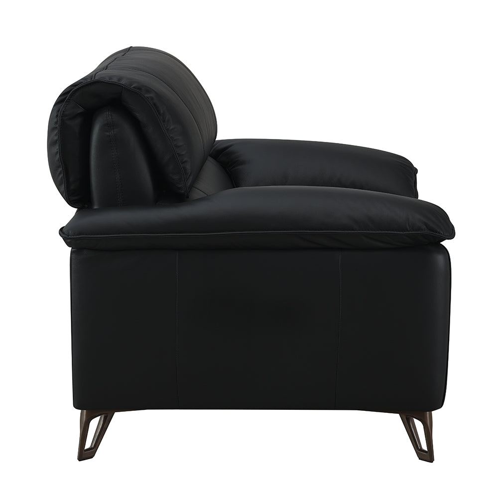 Eilene Black Loveseat - Ornate Home