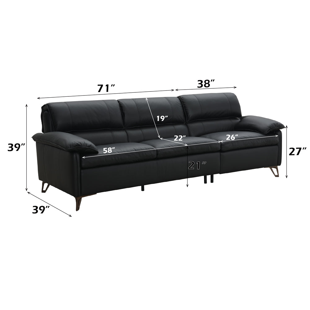 Eilene Black Sofa - Ornate Home