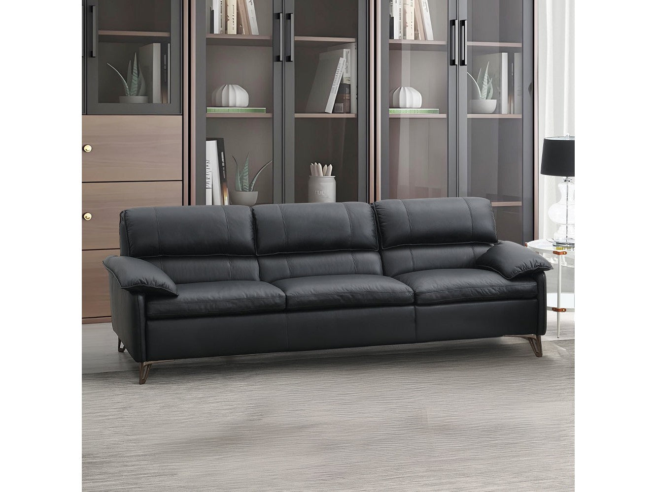 Eilene Black Sofa - Ornate Home