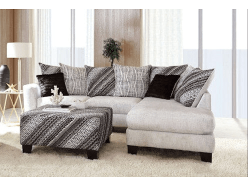 Eimear Off-white/Black Sectional - Ornate Home