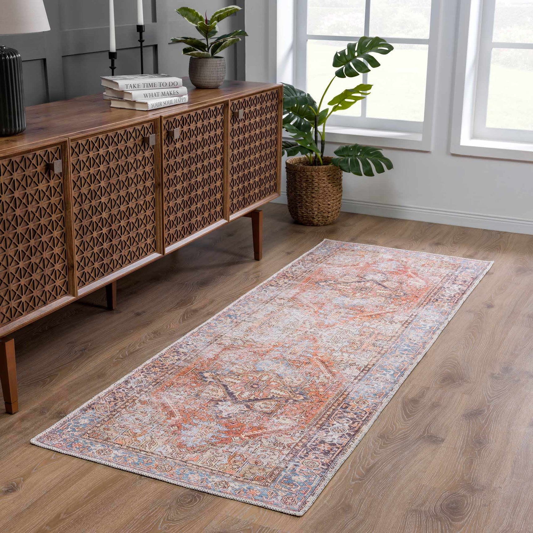 Eira Distressed Washable Rug - Clearance - Ornate Home
