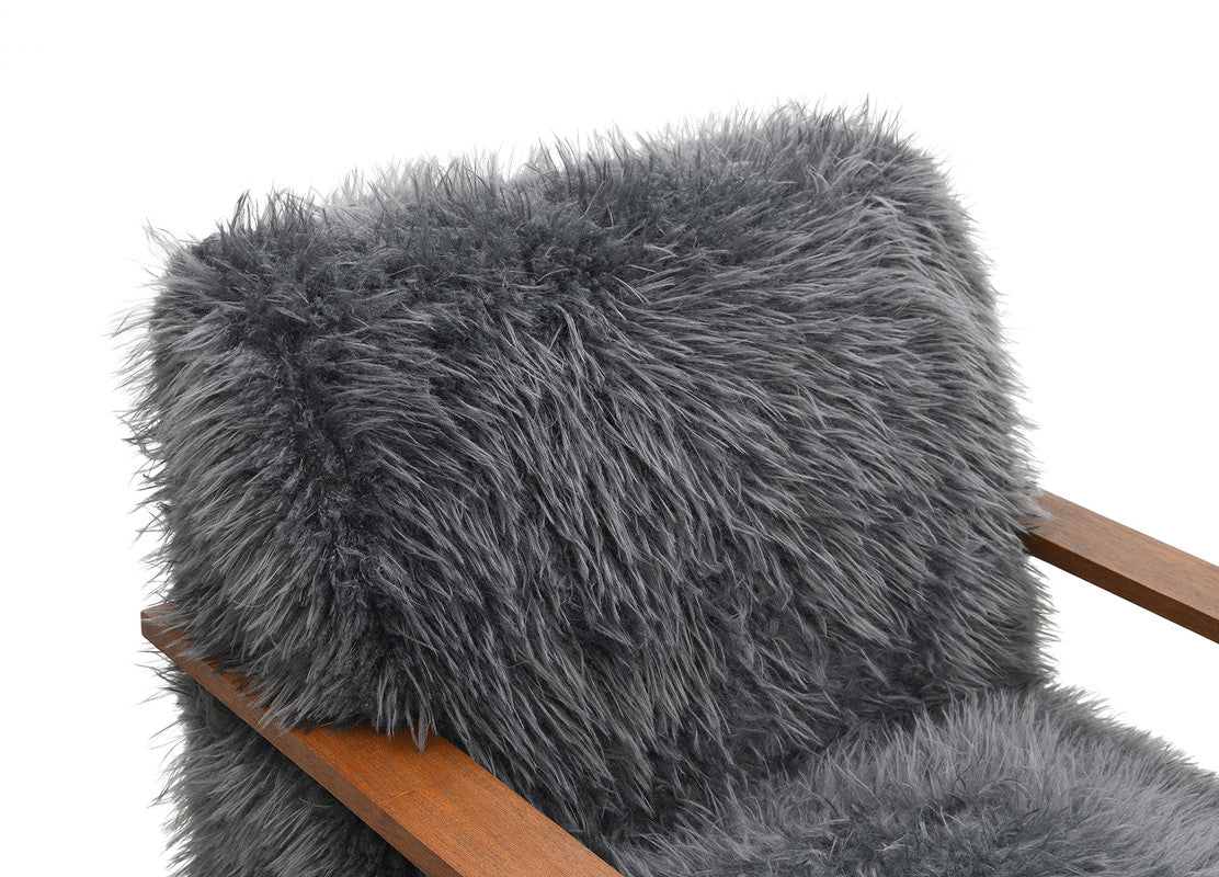 Elardo Charcoal Gray Accent Chair - Ornate Home