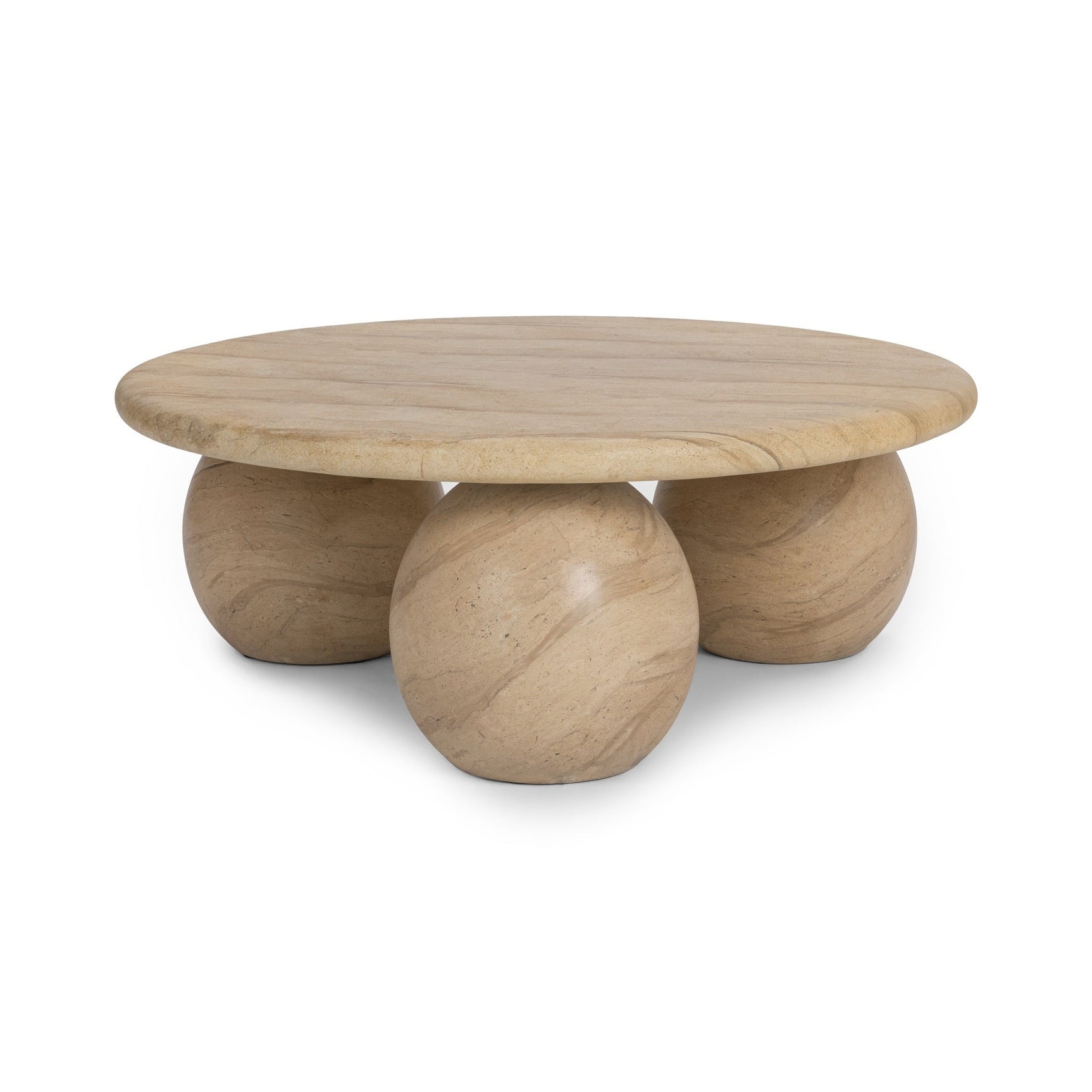 Elaria Warm Sandstone Outdoor Coffee Table - Ornate Home