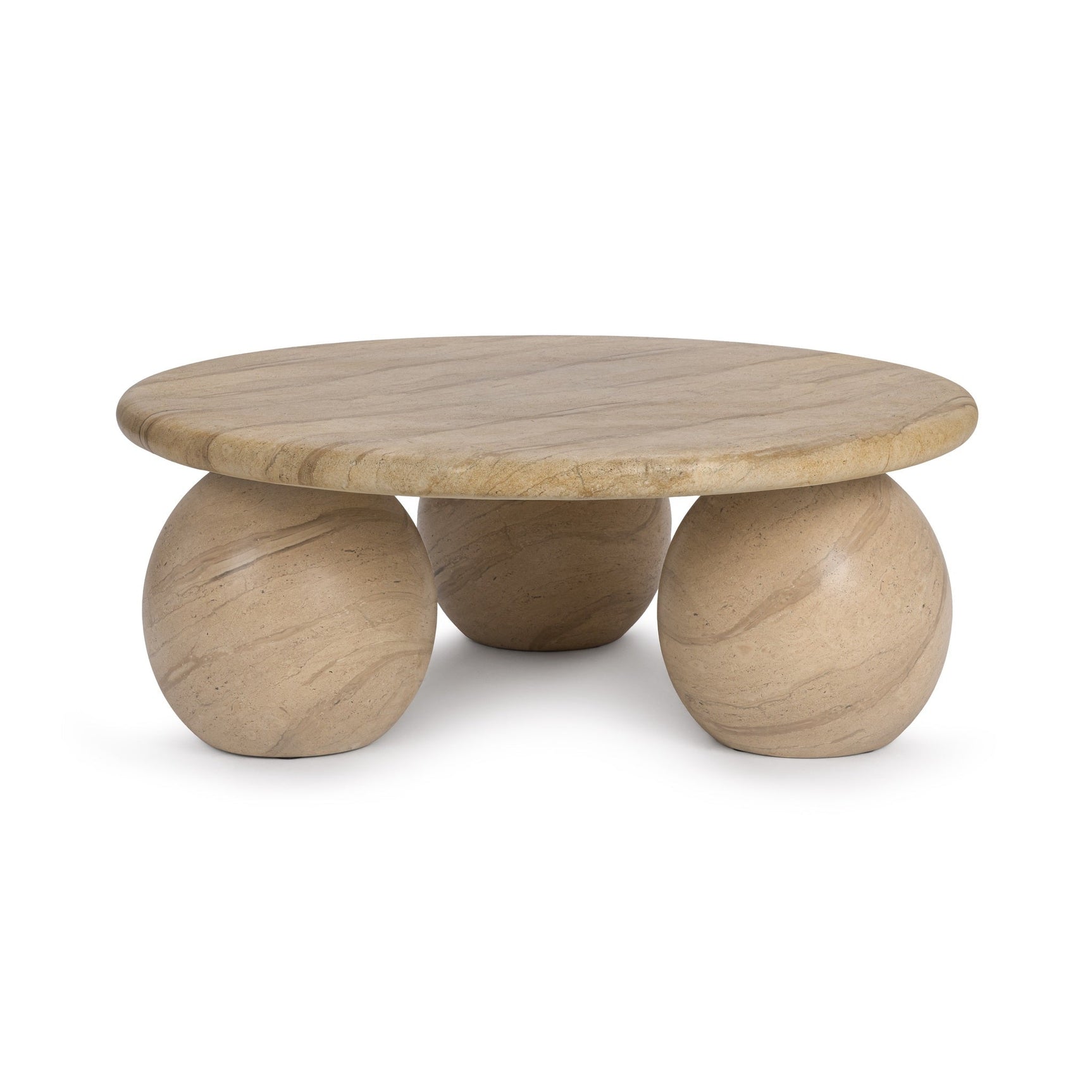 Elaria Warm Sandstone Outdoor Coffee Table - Ornate Home