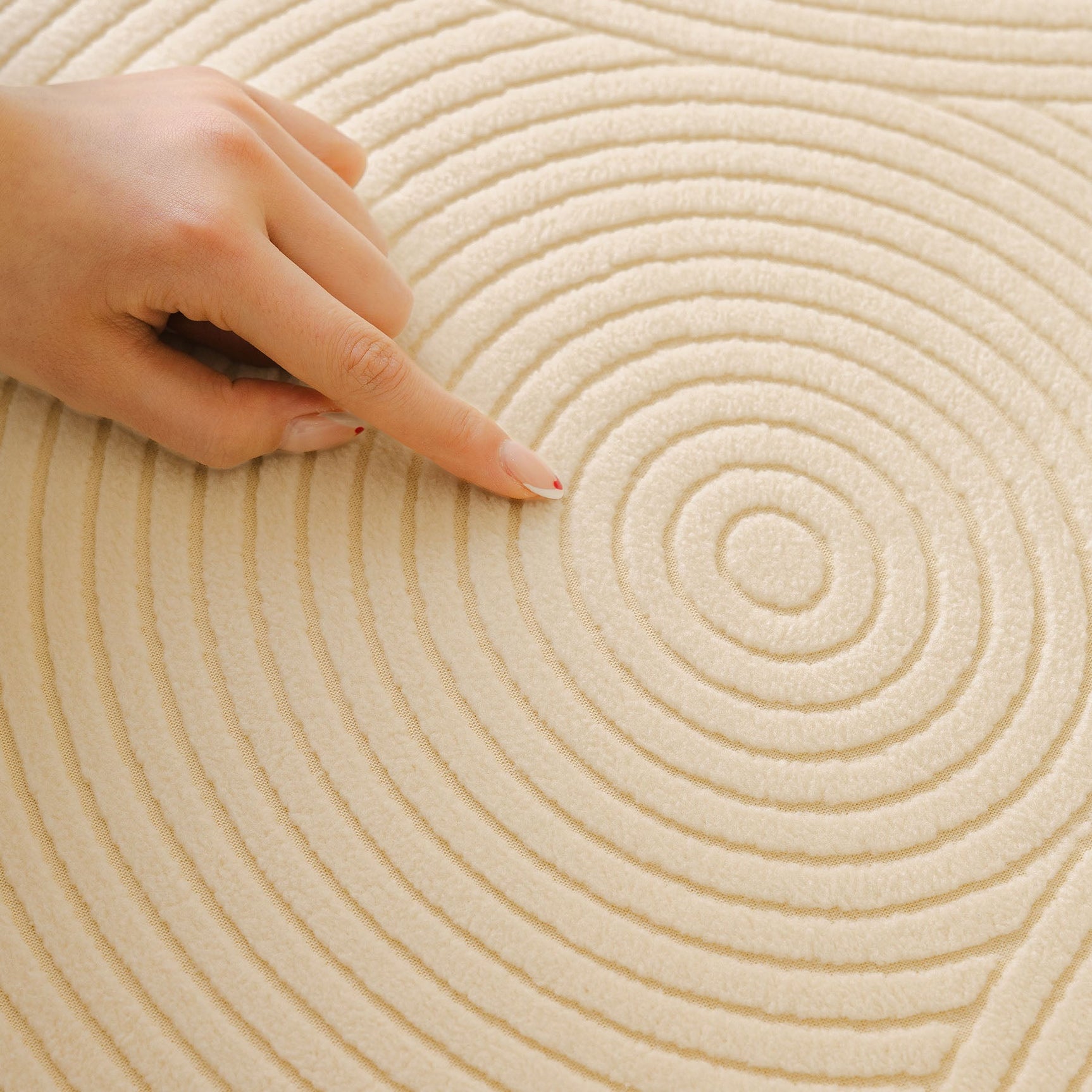 Elastic Stretch Sofa Cover Slipcover, Concentric Circle Jacquard Plush Couch Cover - Ornate Home