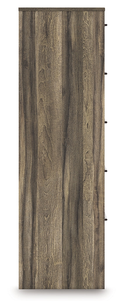 Elbrim Brown Five Drawer Chest - Ornate Home