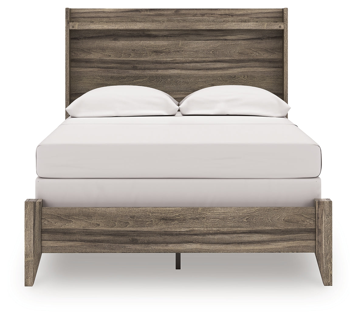Elbrim Brown Full Panel Bed, Dresser and Mirror - Ornate Home