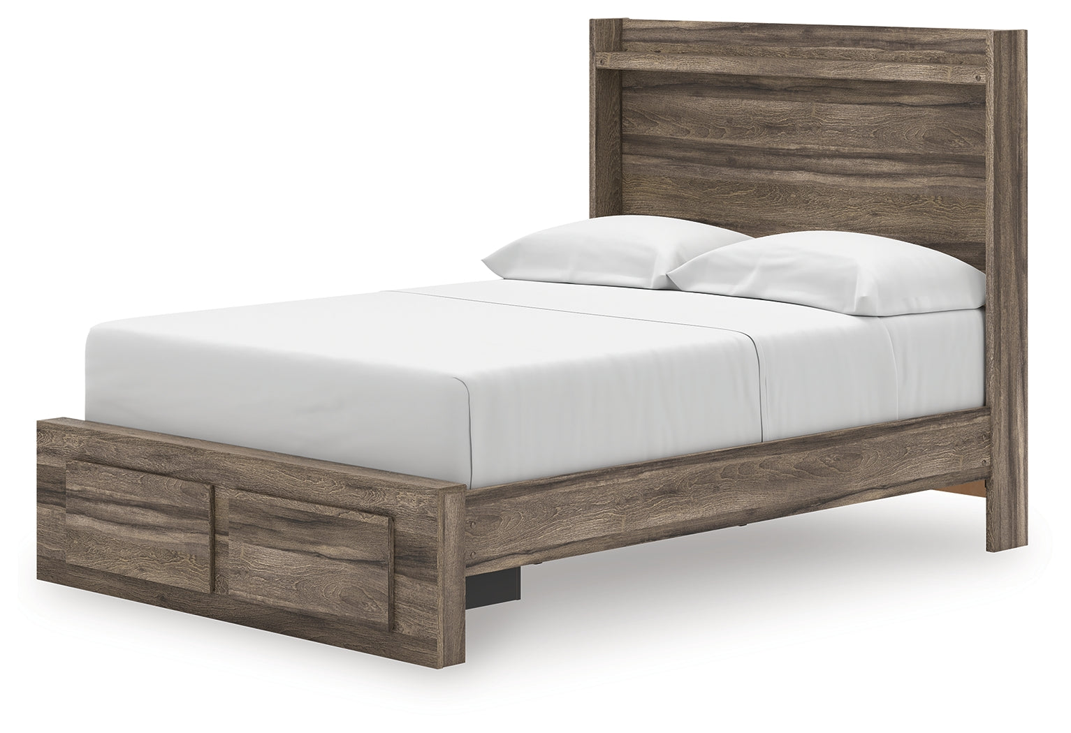 Elbrim Brown Full Panel Storage Bed, Dresser and Mirror - Ornate Home