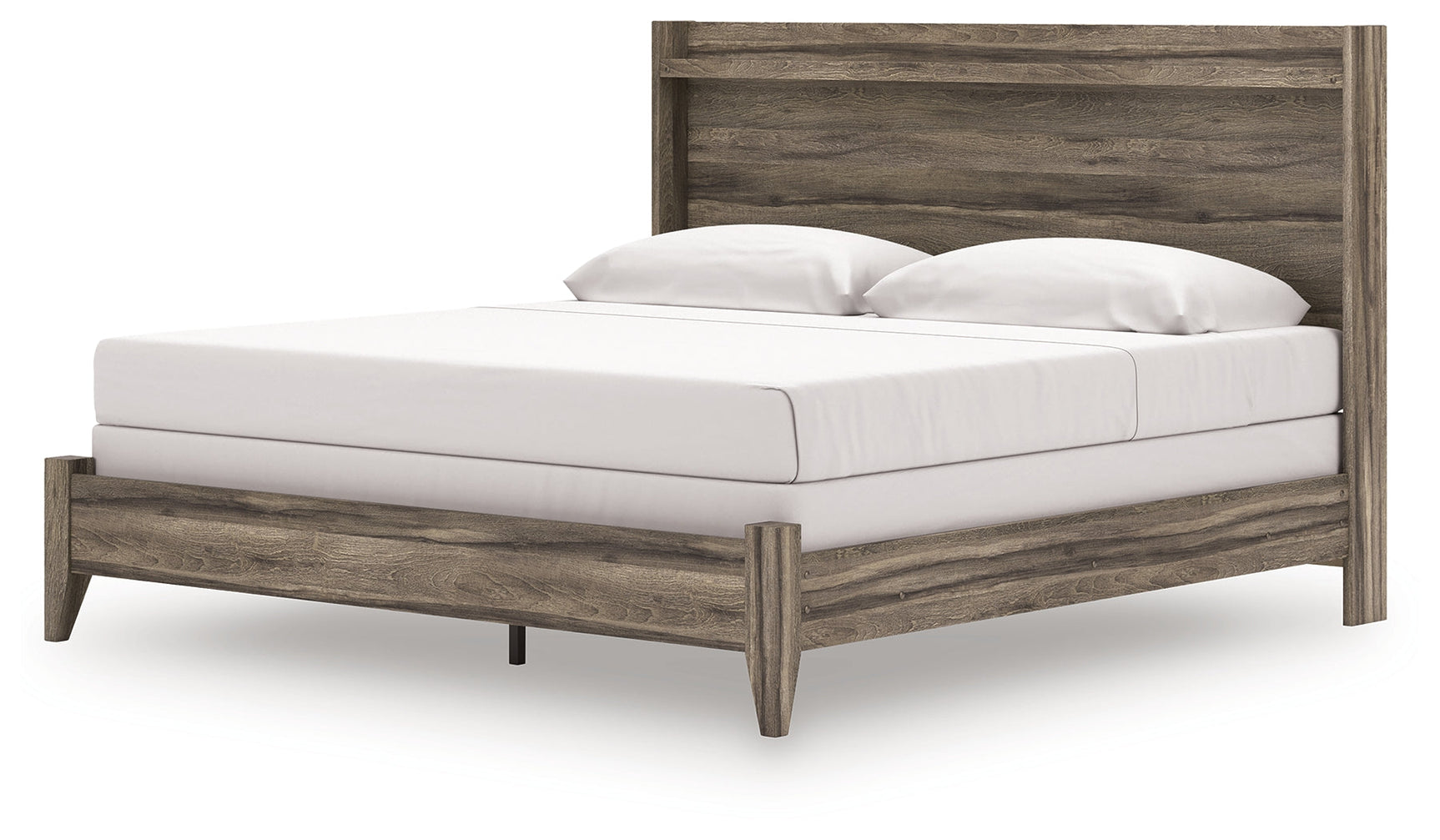 Elbrim Brown King Panel Bedroom Set with Dresser, Mirror and Nightstand (Online Special Price) - Ornate Home