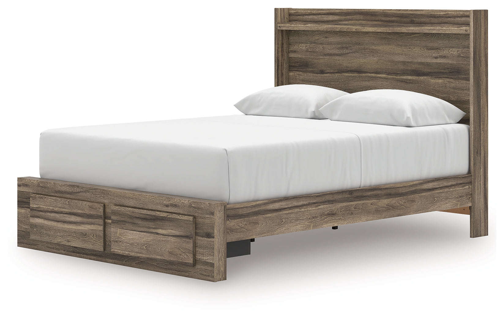Elbrim Brown Queen Panel 4 Storage Bed, Dresser and Mirror (Online Special Price) - Ornate Home