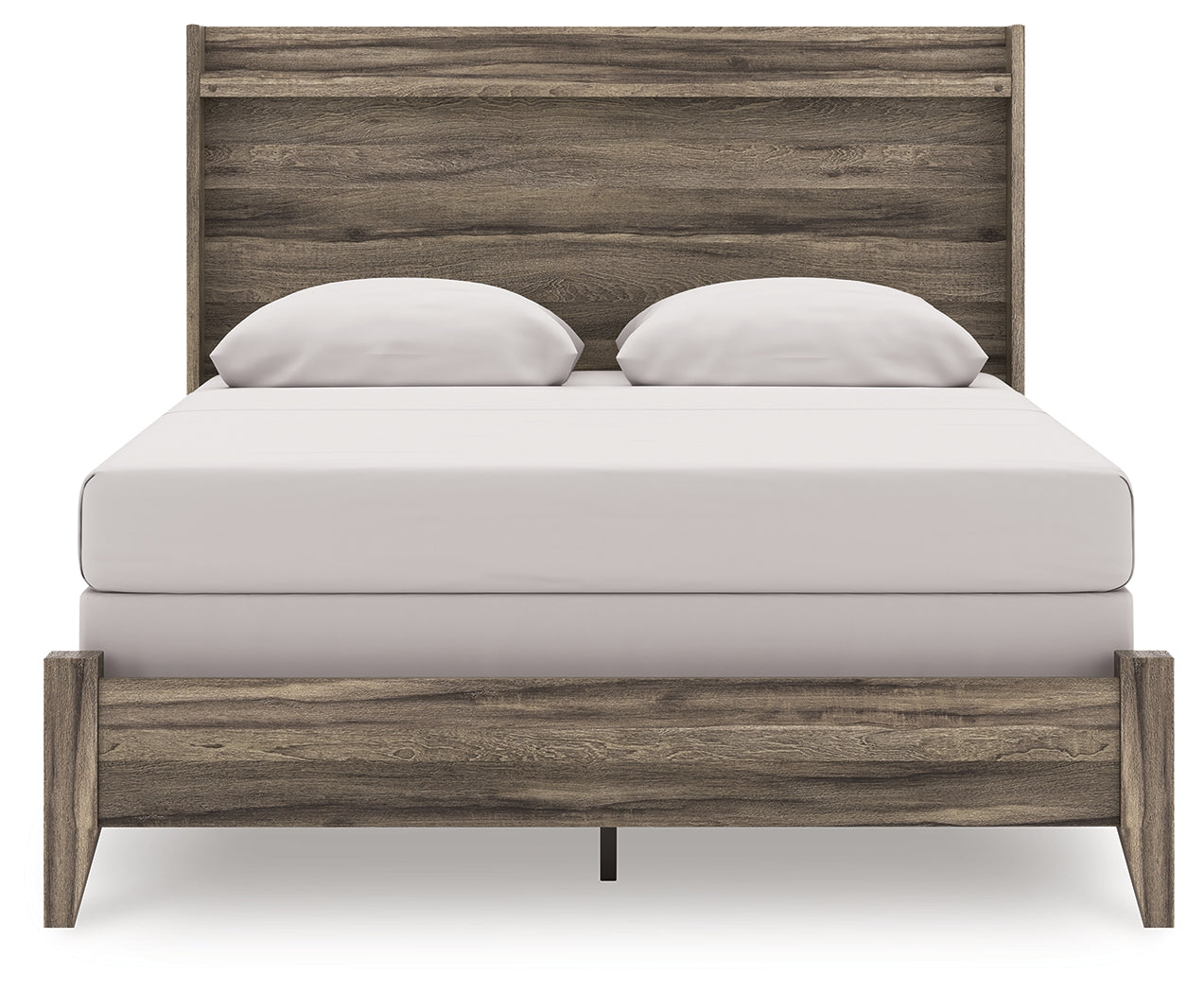 Elbrim Brown Queen Panel Bed, Dresser and Mirror - Ornate Home
