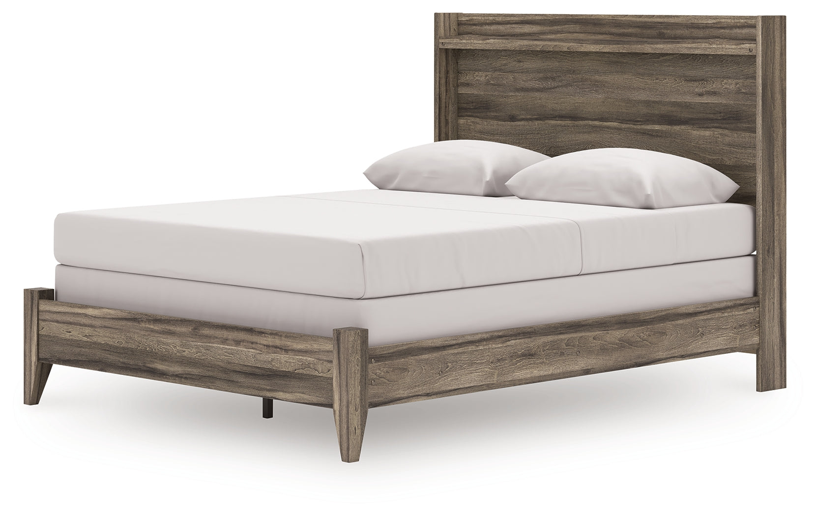 Elbrim Brown Queen Panel Bed, Dresser and Mirror - Ornate Home