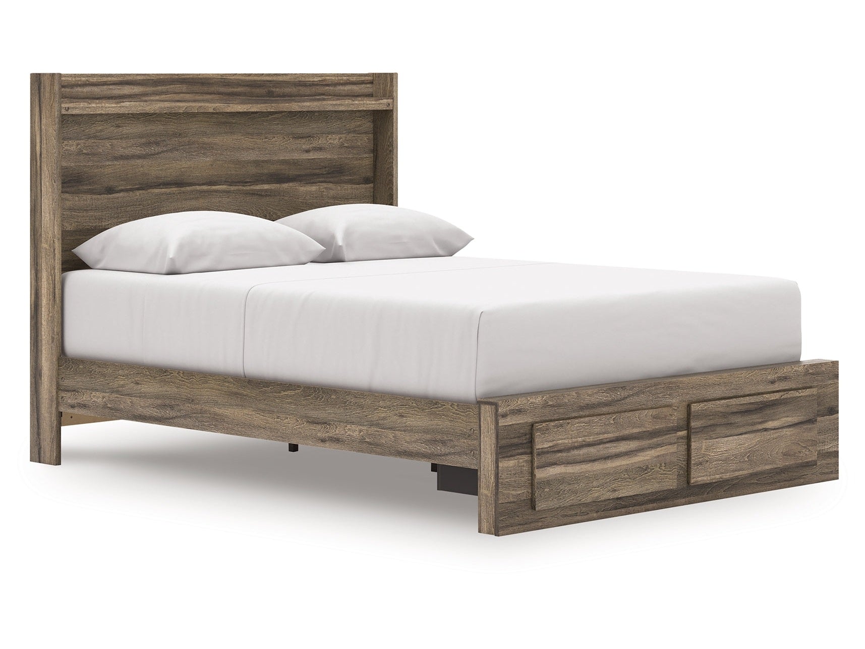 Elbrim Brown Queen Panel Storage Bed - Ornate Home