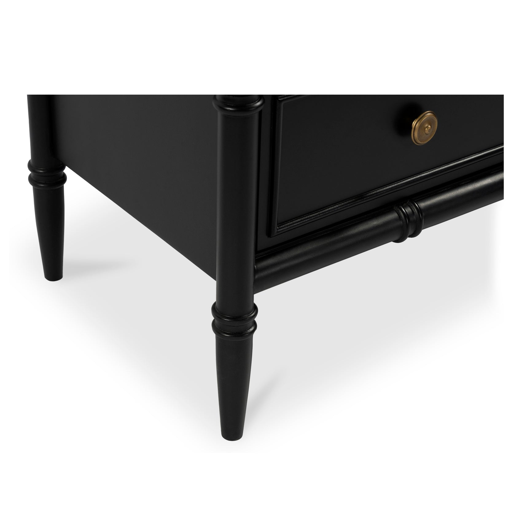 Eleanor Black 5 Drawer Chest - Ornate Home