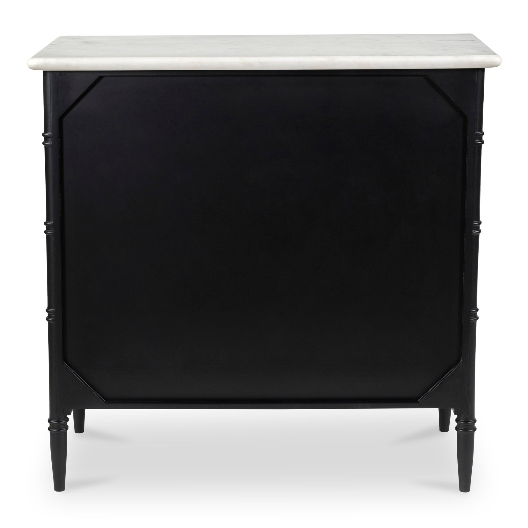 Eleanor Black 5 Drawer Chest - Ornate Home