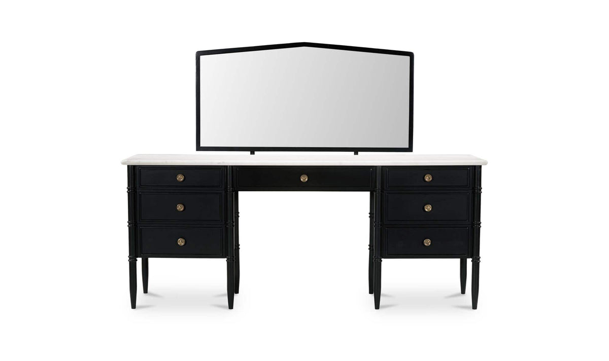 Eleanor Black Vanity Desk - Ornate Home