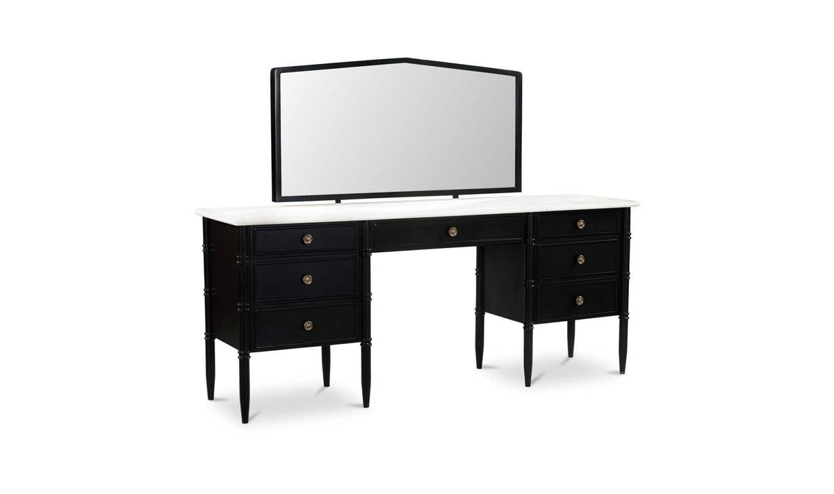 Eleanor Black Vanity Desk - Ornate Home