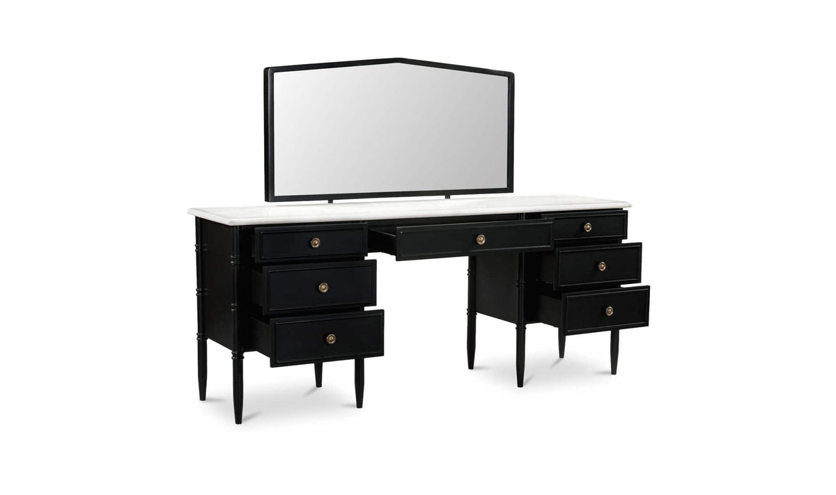 Eleanor Black Vanity Desk - Ornate Home