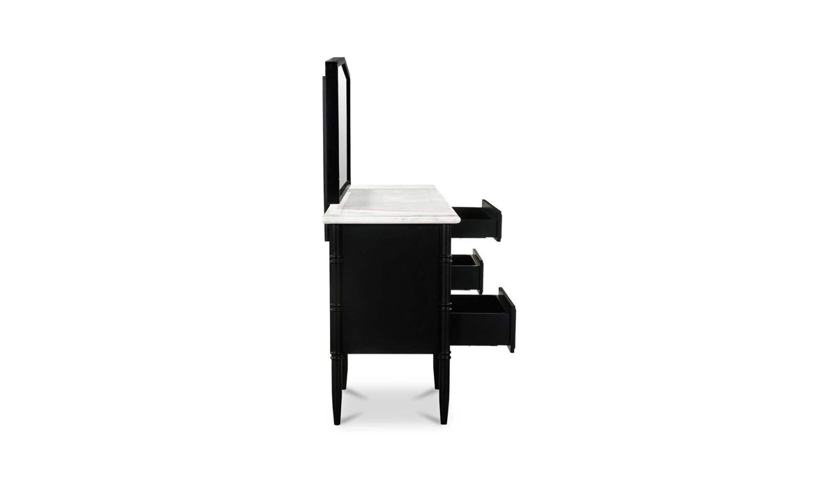 Eleanor Black Vanity Desk - Ornate Home
