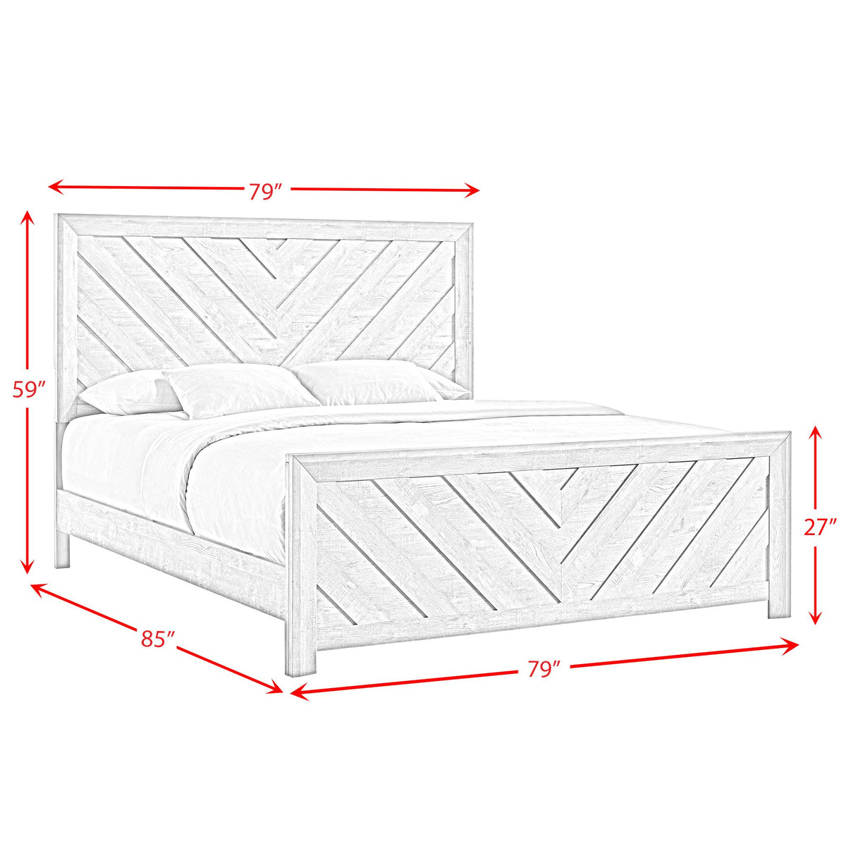 Eleanor Mocha Grey King Bed - Ornate Home