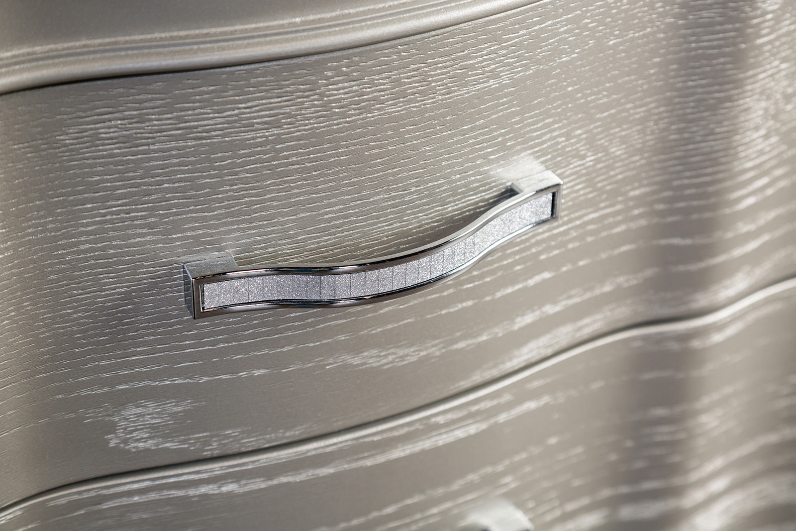 Eleanora Silver Nightstand - Ornate Home