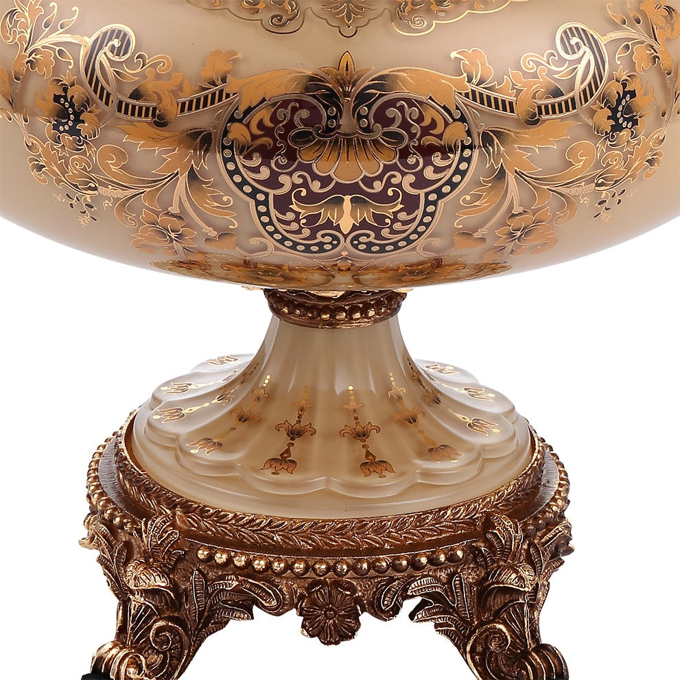 Electra Beige Urn / HD-6011H - Ornate Home