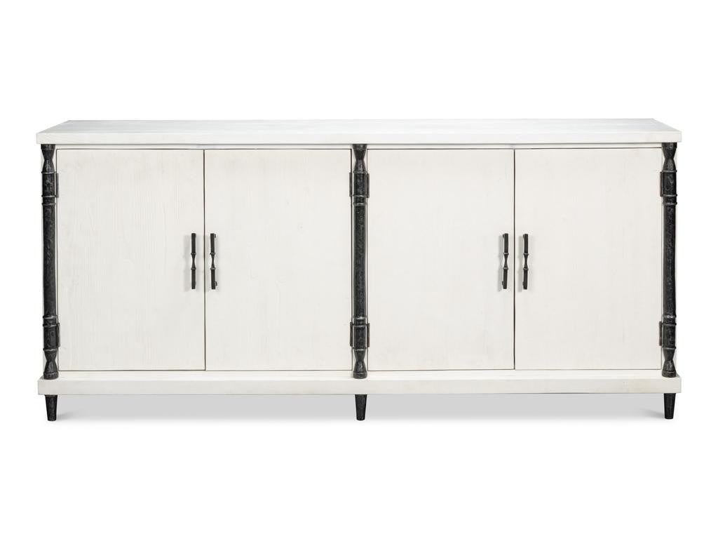 Elegance White Credenza - Ornate Home