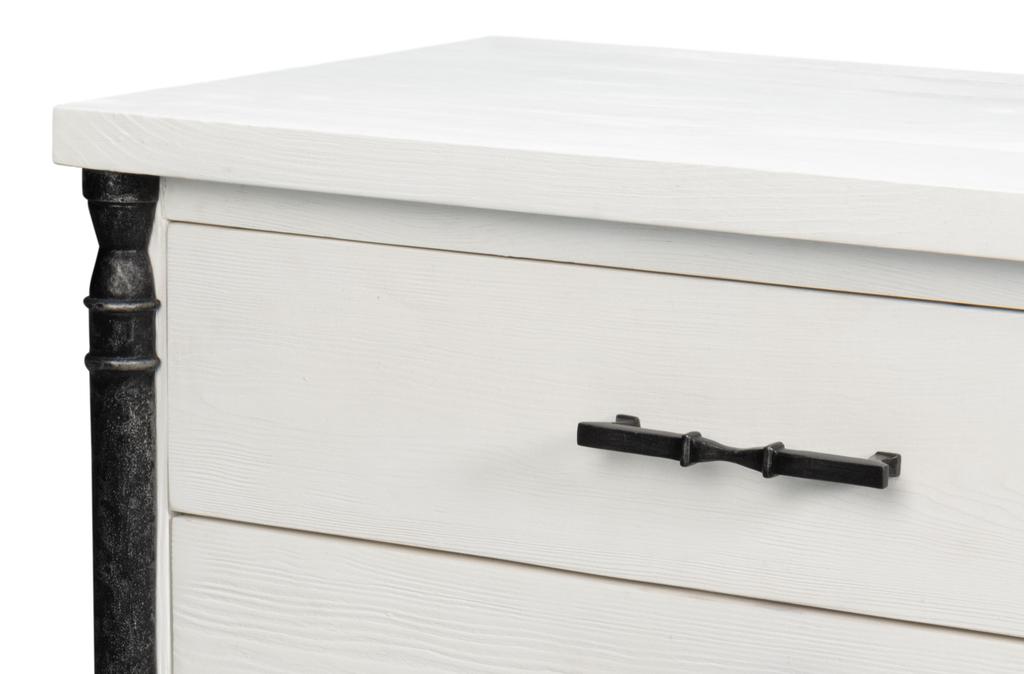 Elegance White Nightstand - Ornate Home