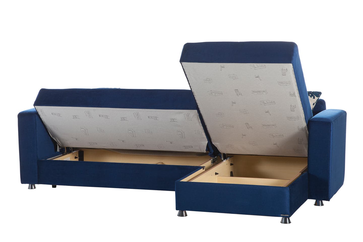 Elegant Sectional Storage Chaise - Ornate Home