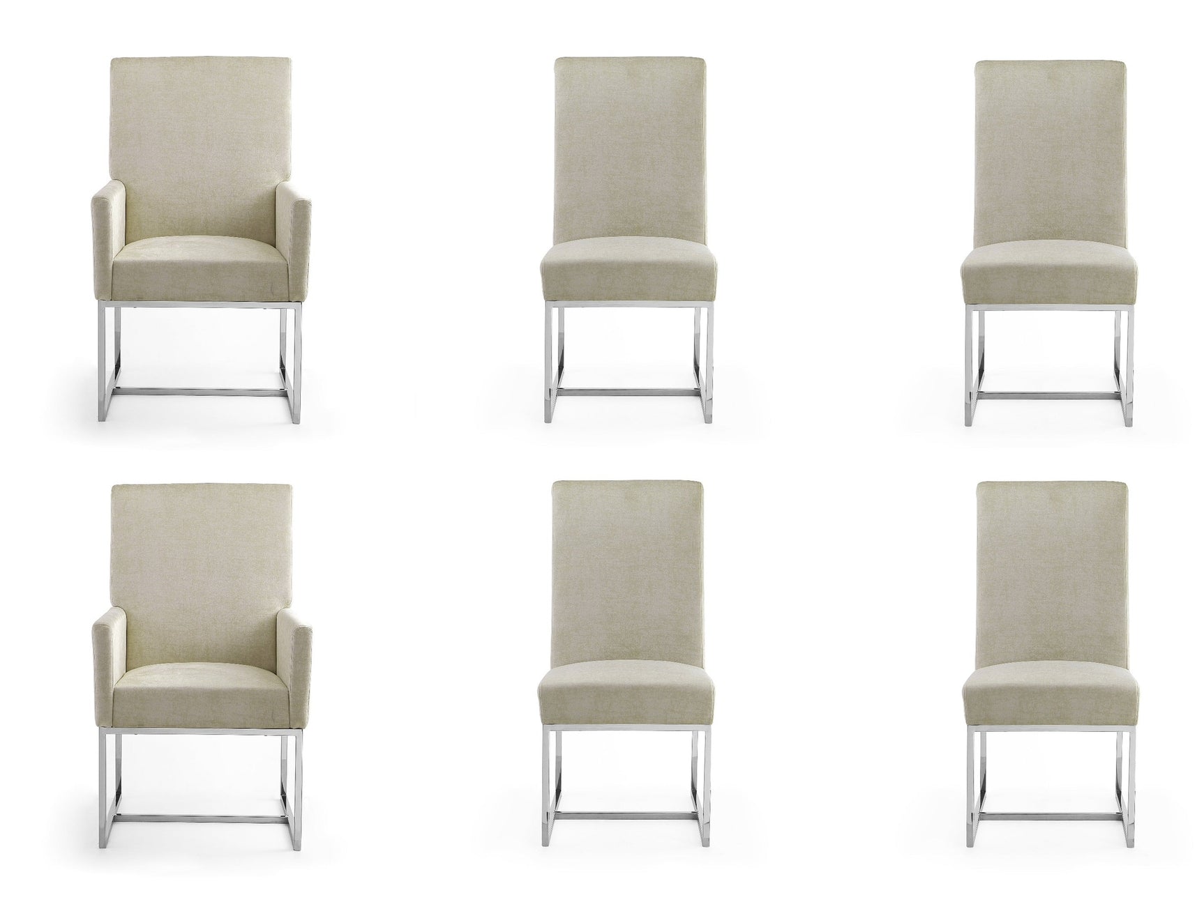 Element 6-Piece Dining Chairs in Champagne - Ornate Home