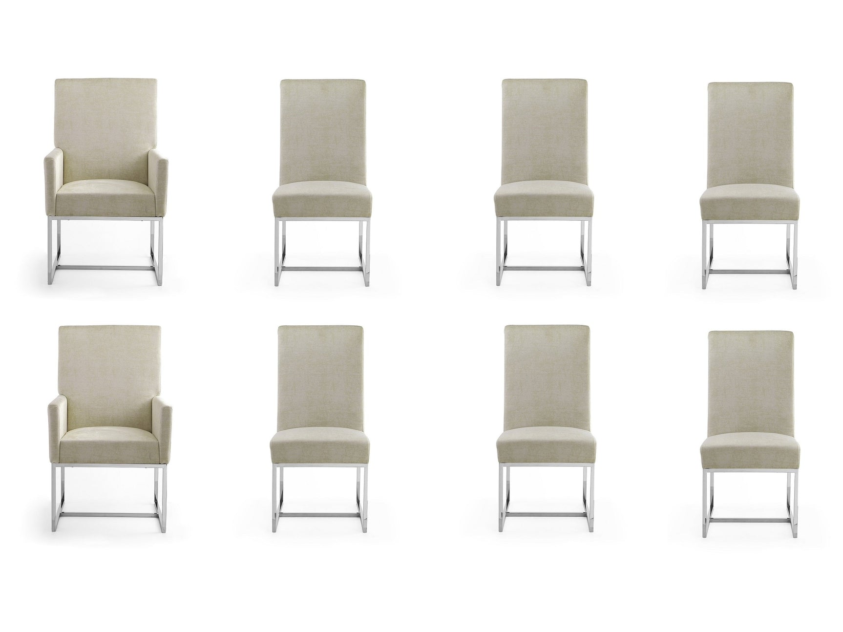 Element 8-Piece Dining Chairs in Champagne - Ornate Home