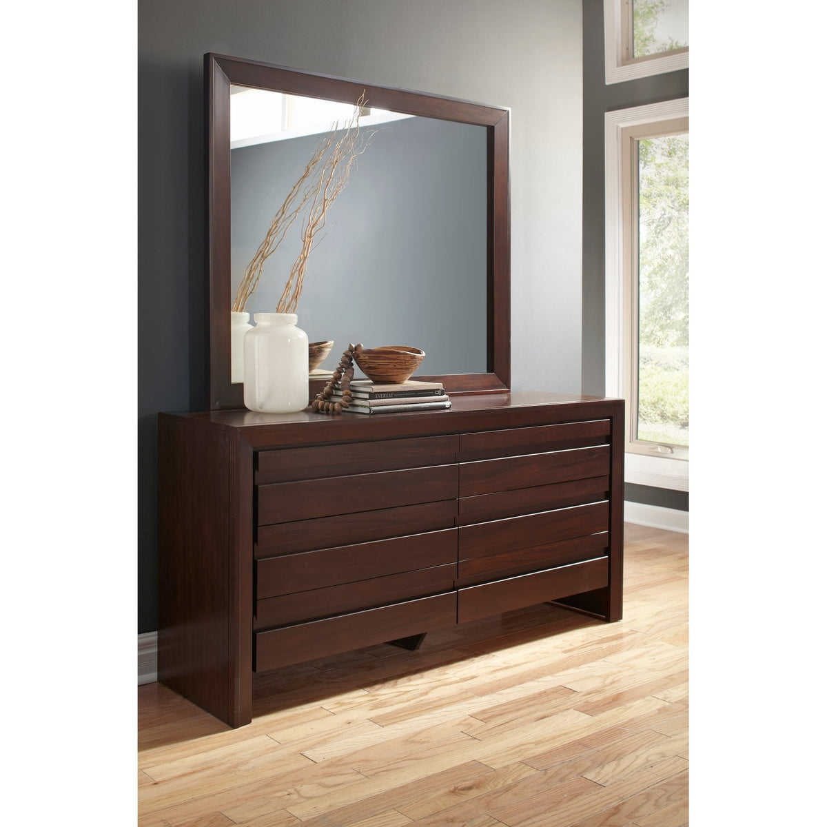 Modus Furniture Element Dresser in Chocolate Brown