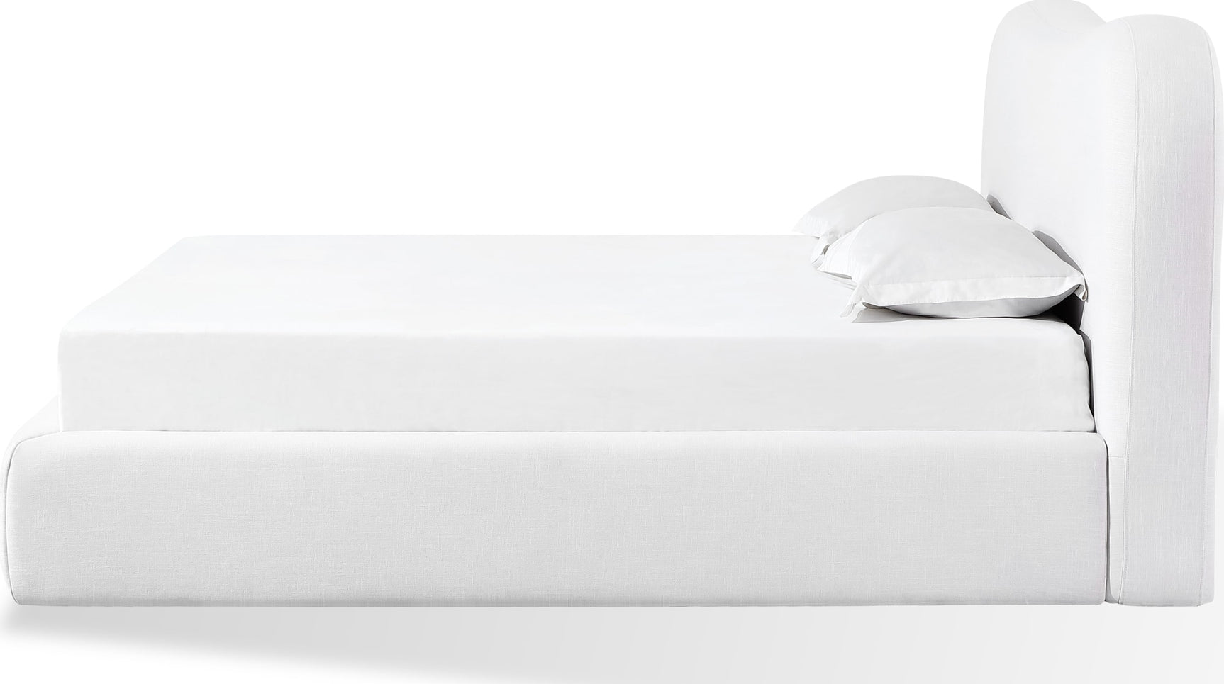 Elena Vanilla King Upholstered Bed - Ornate Home