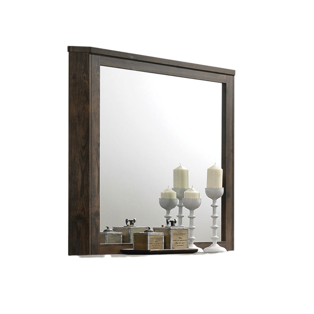 Elettra Rustic Walnut Mirror - Ornate Home
