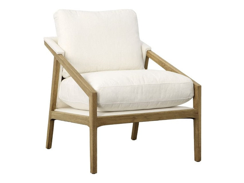 Elin White/Natural Occasional Chair - Ornate Home